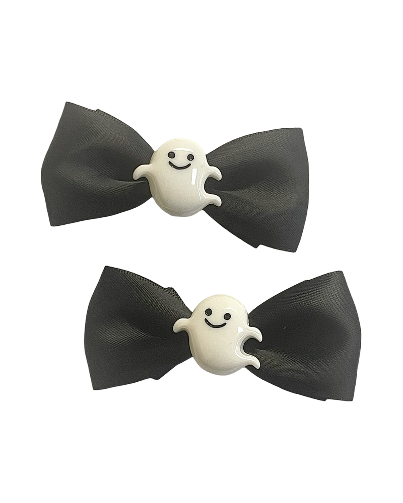 Boo Hair Bows - Blk