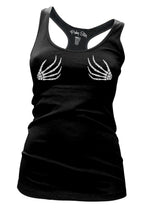 skeleton hands gothic horror tank top by pinky star