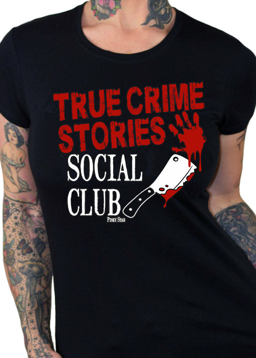true crime stories social club tee by pinky star