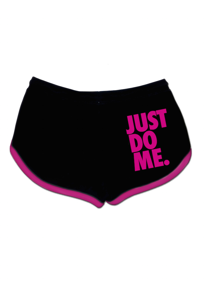 Just Do Me - Black & Fuchsia Shorts