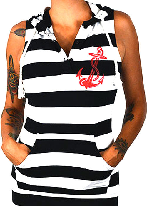 Anchor Hoodie Dress Pinky Star Anchor Hoodie Dress Pinky Star