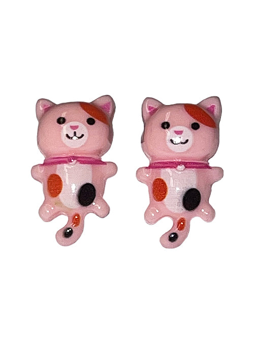 Pink Meow Meow Stud Earring