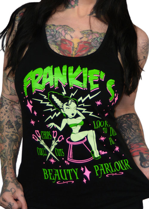 looks to die for the bride of frankenstein horror monster tee by pinky star