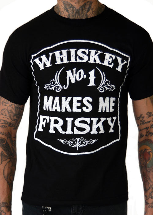 Whiskey Makes Me Frisky Men's Tee