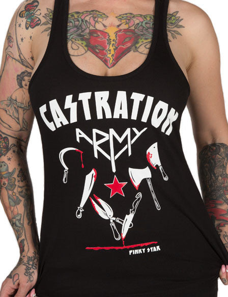 Castration Army Racerback Tank Top