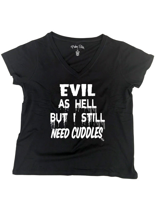 evil as hell but I still need cuddles - pinky star - plus size