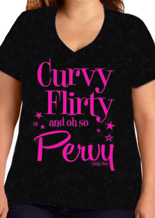 Curvy Flirty And Oh So Pervy Plus Size Tee