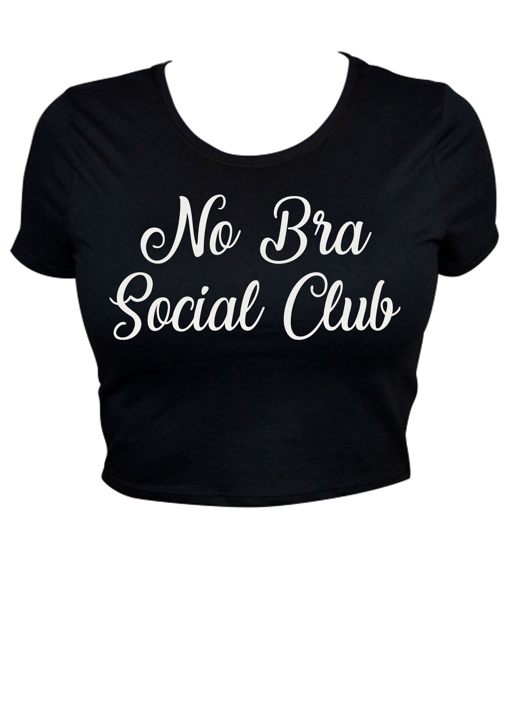 No Bra Social Club Cropped Tee – Pinky Star