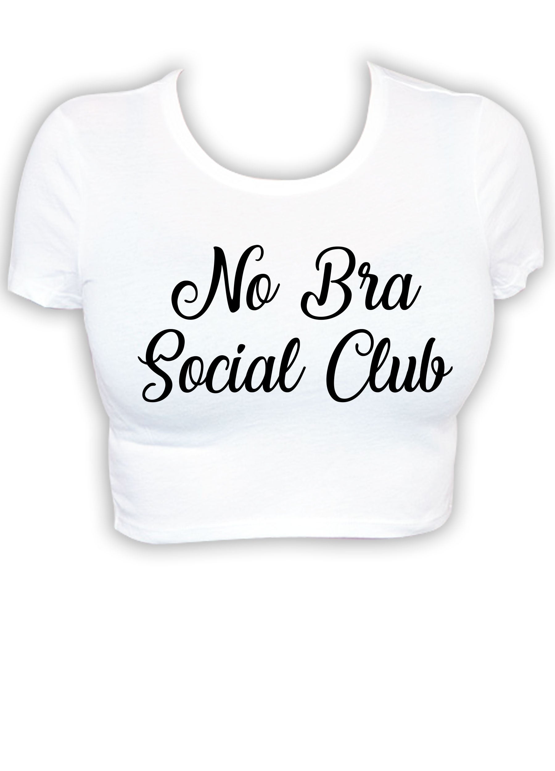 Deeva, Tops, No Bra Club Cropped T Shirt