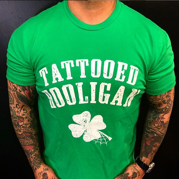 Tattooed Hooligan Men's Tee (green)
