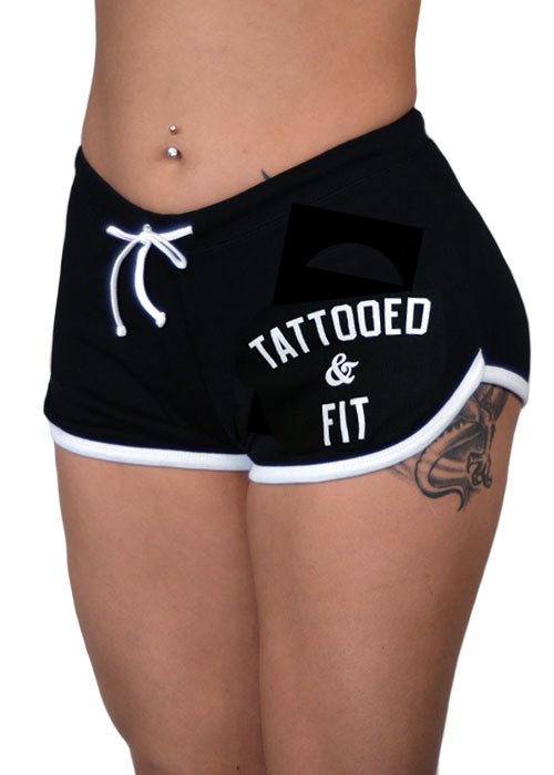 tattooed and fit shorts - pinky star