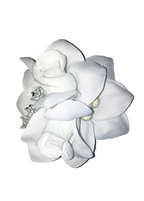 Le Fleur Duet - White Hairclip