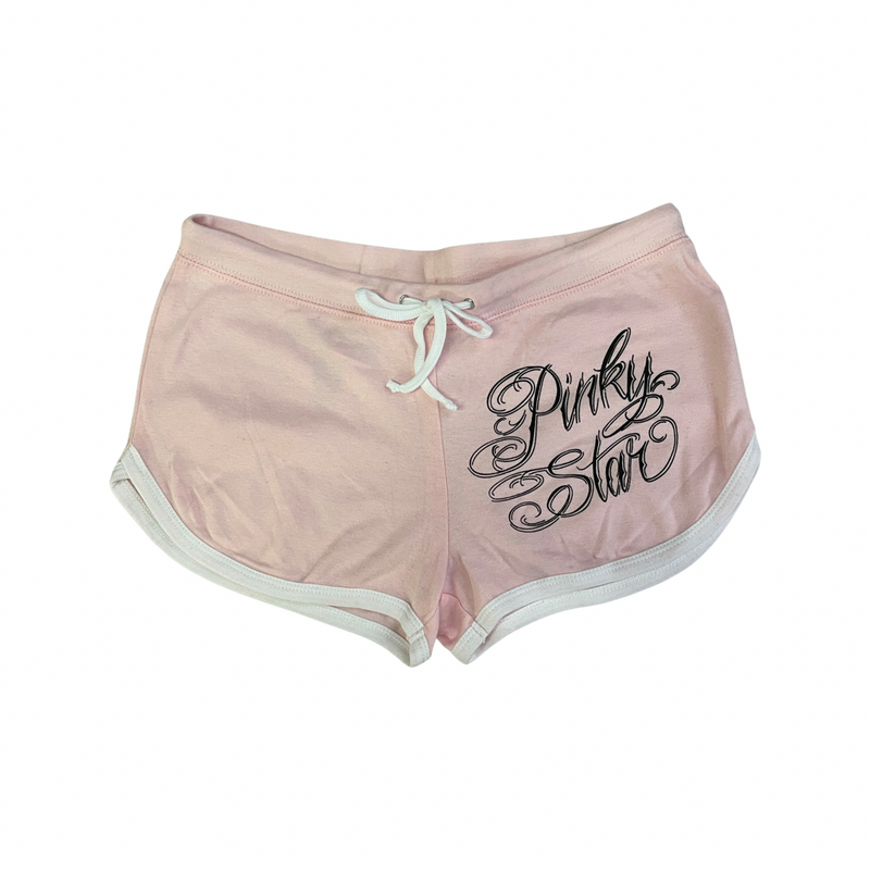 Pinky Star Script Pink Shorts